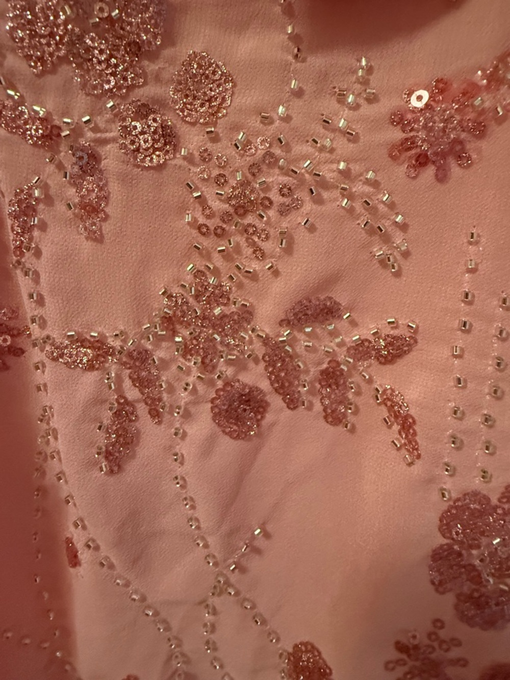 Edikted Romey Beaded Chiffon Mini Dress NWT SZ LARGE Festival Party Wedding Hot - Picture 11 of 15